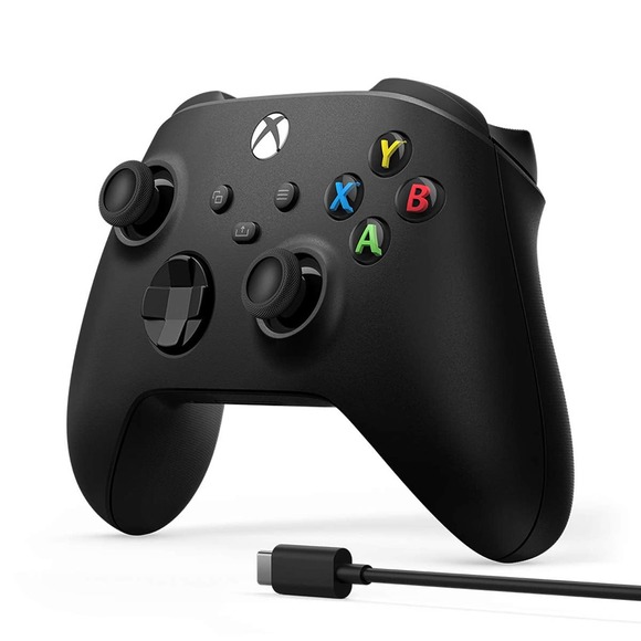 Xbox Core Wireless Controller + USB-C Cable – Carbon Black - Picture 2 of 4